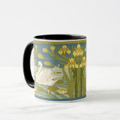 Mug Cygnes et iris (Devant gauche)
