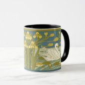 Mug Cygnes et iris (Devant droit)
