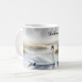 Mug Cygnes trompettes (Devant gauche)