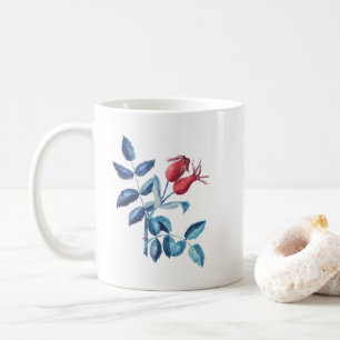 Mug Cynorrhodons à l'aquarelle