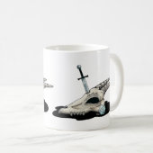 Mug D20 et crâne de dragon (Devant droit)