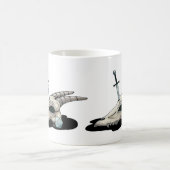 Mug D20 et crâne de dragon (Centre)