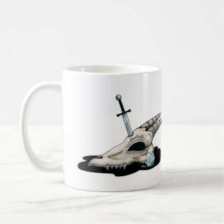 Mug D20 et crâne de dragon