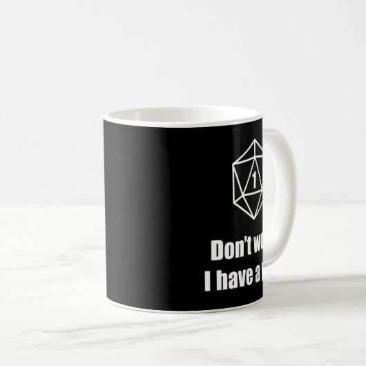 Mug D20 Fail Dont Worry I Have A Plan  (Devant droit)