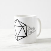 Mug D20 mourir à vingt côtés  (Devant droit)