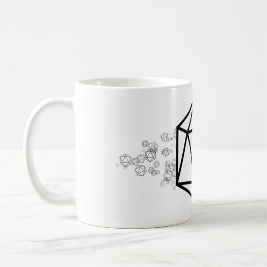 Mug D20 mourir à vingt côtés  (Gauche)