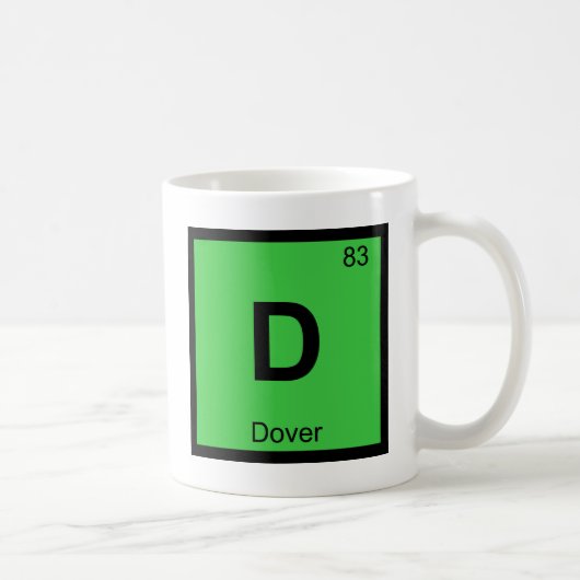 Mug D - Dover Delaware Chimie Symbole du tableau pério (Droite)