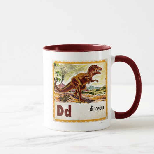 Mug D est pour Dinosaur (Droite)