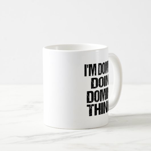 Mug D First Name Dominic Doing Dominic Things Long Sle (Devant droit)