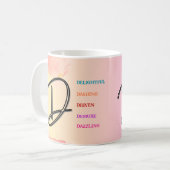 Mug "D" initial (11oz) (Devant gauche)