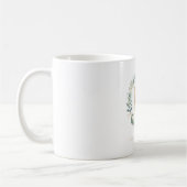 Mug D monogramme, couronne feuilletée propre au client (Gauche)