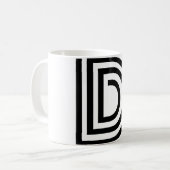 Mug D Monogramme initial (Devant gauche)