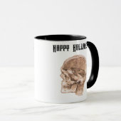 Mug Da Vinci Halloween Science Anatomie Crâne Imprimer (Devant droit)