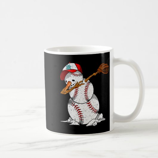 Mug Dabbing Baseball Snowman Snow Christmas Xmas Holid (Droite)
