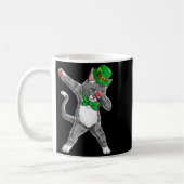Mug Dabbing Cat St Patricks Day Boys Girls Leprechaun (Gauche)