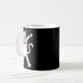 Mug Dabbing Chat Funny Dab Cadeau Chat Tee (Devant gauche)