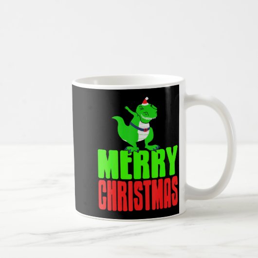 Mug Dabbing Dinosaur Merry Christmas Holiday Humor (Droite)