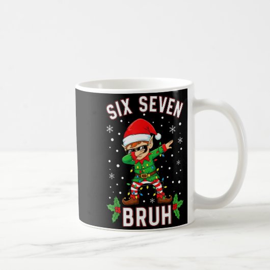 Mug Dabbing Elf Six Seven Bruh Christmas 67 Meme Xmas (Droite)