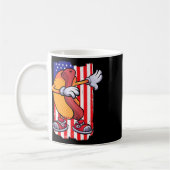 Mug Dabbing Hot Dog Dancing Nourriture Amour Drapeau 4 (Gauche)