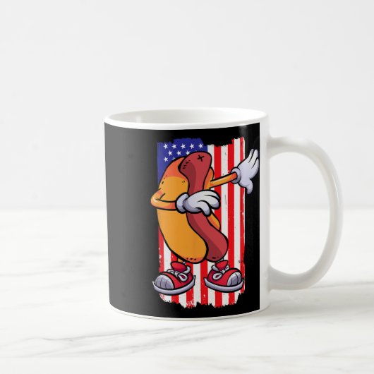 Mug Dabbing Hot Dog Dancing Nourriture Amour Drapeau 4 (Droite)