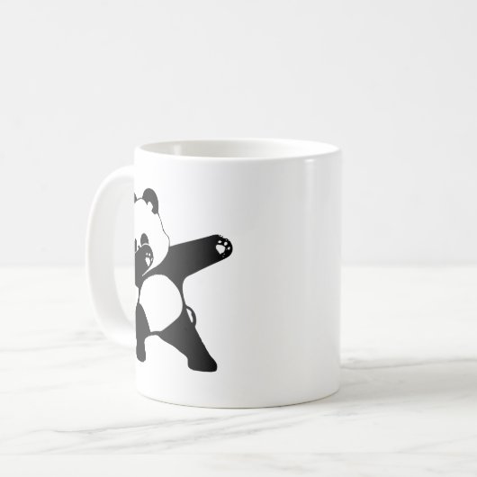 Mug Dabbing Panda, Funny Panda dab dance (Devant gauche)