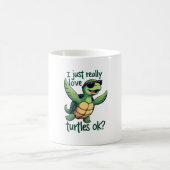 Mug Dabbing Sea Turtle J'Aime Vraiment Les Tortues Ok_ (Centre)