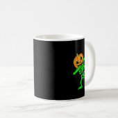 Mug Dabbing Skeleton Citrouille Head Halloween Dab (Devant droit)