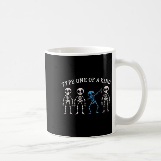 Mug Dabbing Skeleton Diabetes Sensibilisation Type Un (Droite)