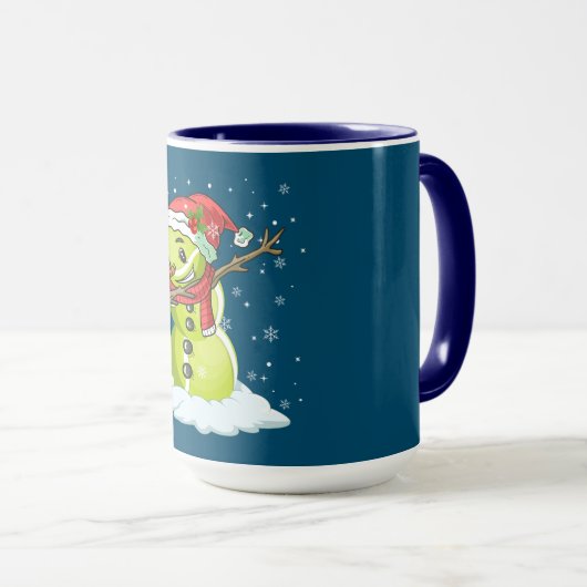 Mug Dabbing Snowman Tennis Ball Tee Noël Noël Noël (Devant droit)