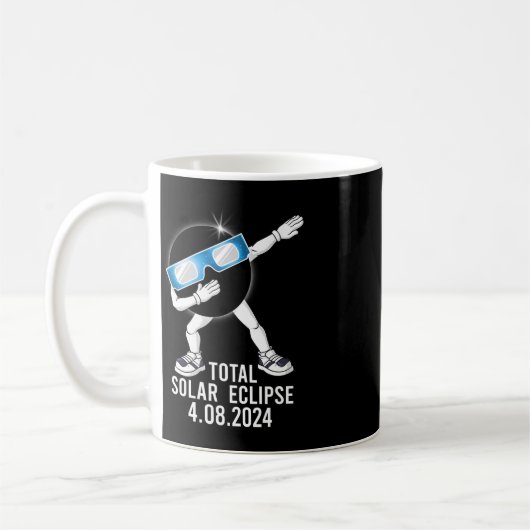 Mug Dabbing Total Solar Eclipse 04.08.2024 Fun Dab Boy (Gauche)