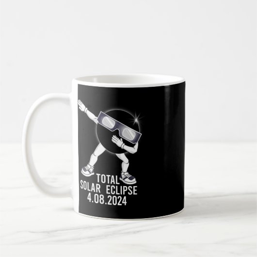 Mug Dabbing Total Solar Eclipse 04.08.2024 Fun Dab Boy (Gauche)