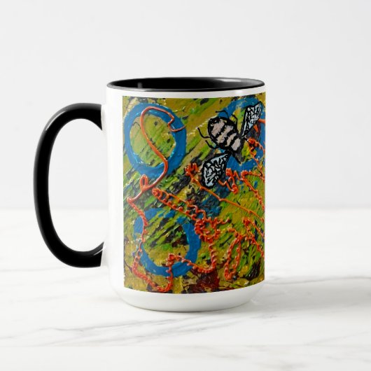 Mug d'abeilles Abstraites (Gauche)