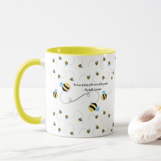 Mug d'abeilles, Mug de café, Tasse de thé, Mug de  (Avec donut)