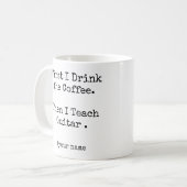 Mug D'abord du café puis j'enseigne la guitare drôle (Devant gauche)