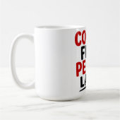 MUG D'ABORD LE CAFÉ. LES GENS ENSUITE (Gauche)