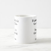 Mug D'abord le café puis je fais de la boxe drôle (Centre)