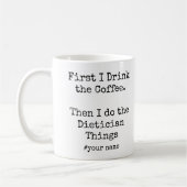 Mug D'abord le café puis je fais les choses de diététi (Gauche)