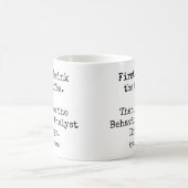 Mug D'abord le café puis les choses d'analyste de comp (Centre)