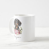 Mug Dachshund à l'aquarelle (Devant gauche)