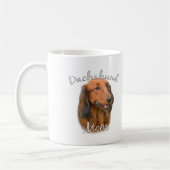 Mug Dachshund (à poil long) Maman 2 (Gauche)
