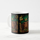 Mug Dachshund à poil long rouge (Devant gauche)