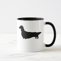 Dachshund à poil long Silhouette Wiener Dog Doxie
