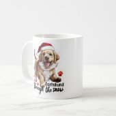 Mug dachshund à travers la neige (Devant gauche)