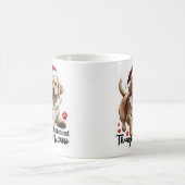 Mug dachshund à travers la neige (Centre)
