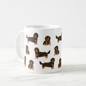 Mug Dachshund aux cheveux longs (Devant gauche)