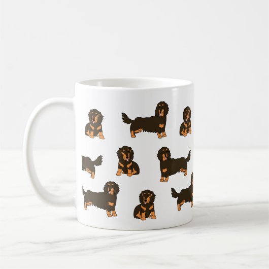 Mug Dachshund aux cheveux longs (Gauche)