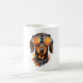 Mug Dachshund avec lunettes de soleil (Centre)