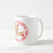Mug Dachshund, baisers négligents (Devant droit)