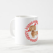 Mug Dachshund, baisers négligents (Devant gauche)