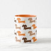 Mug Dachshund Browns & Orange Fall Colors Doxie Love (Centre)